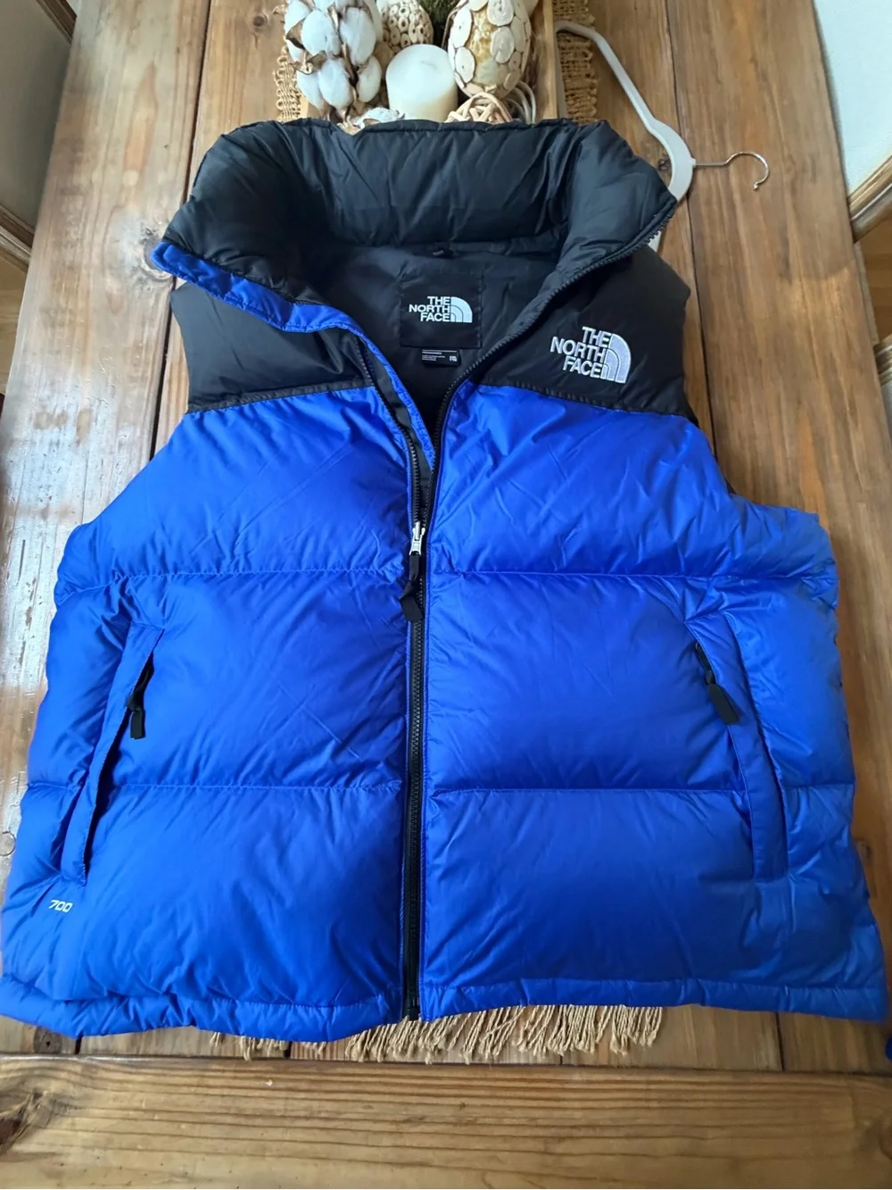 NORTH FACE 700 PRO DOWN VEST W HOOD NWOT MENS XXL
